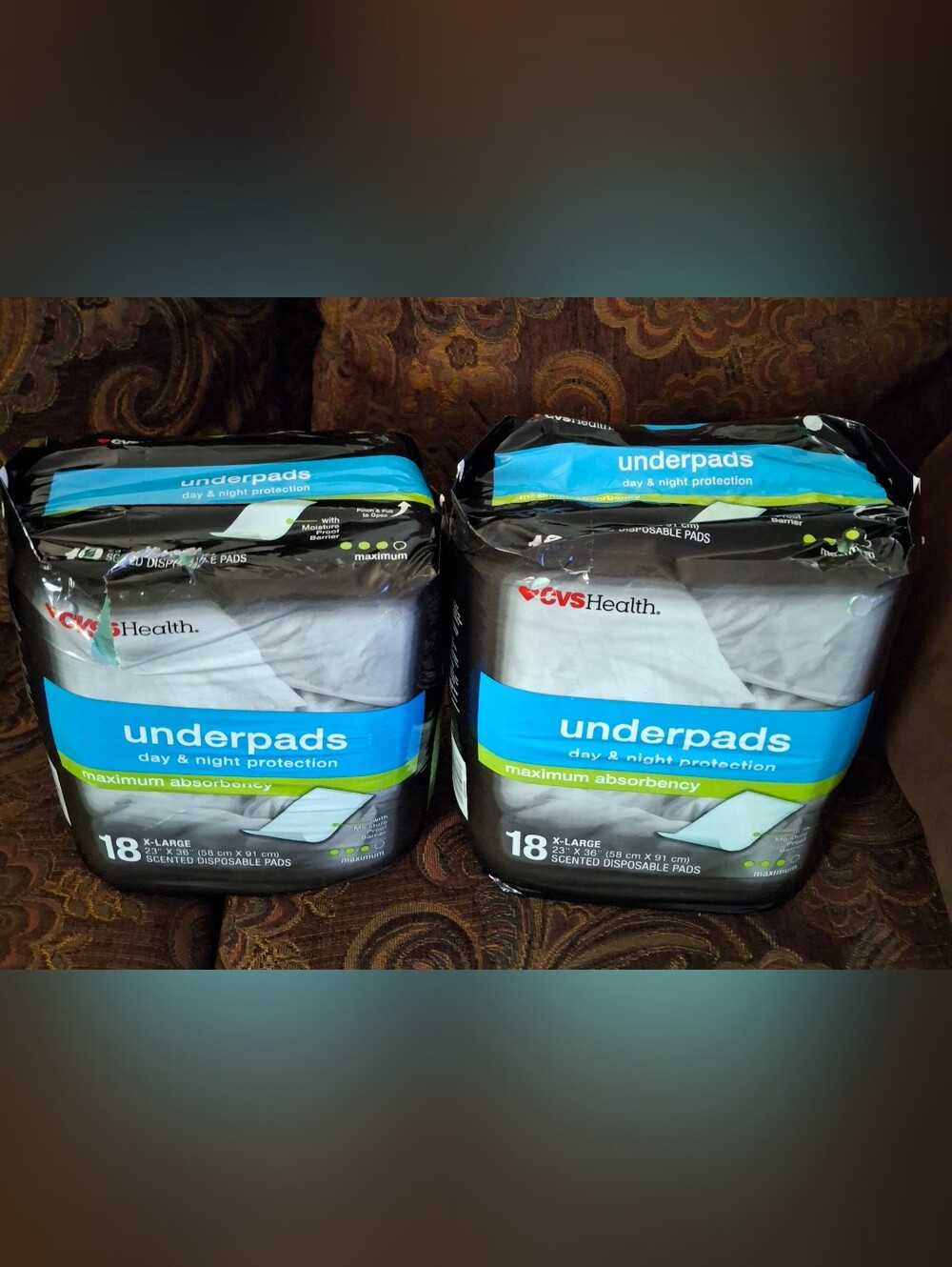 CVS Health Underpads - Blue & White Packaging (2 Packs)